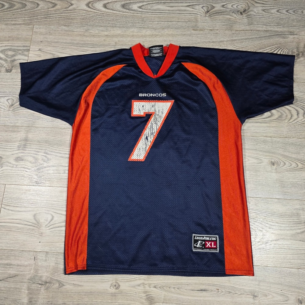 Vintage Denver Broncos John Elway #7 Logo Athletic Jersey - Youth XL